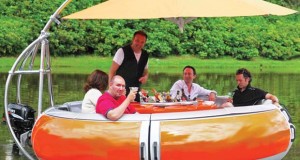 Un barbecue flottant