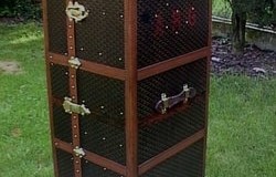 Une malle Goyard pour le voyage